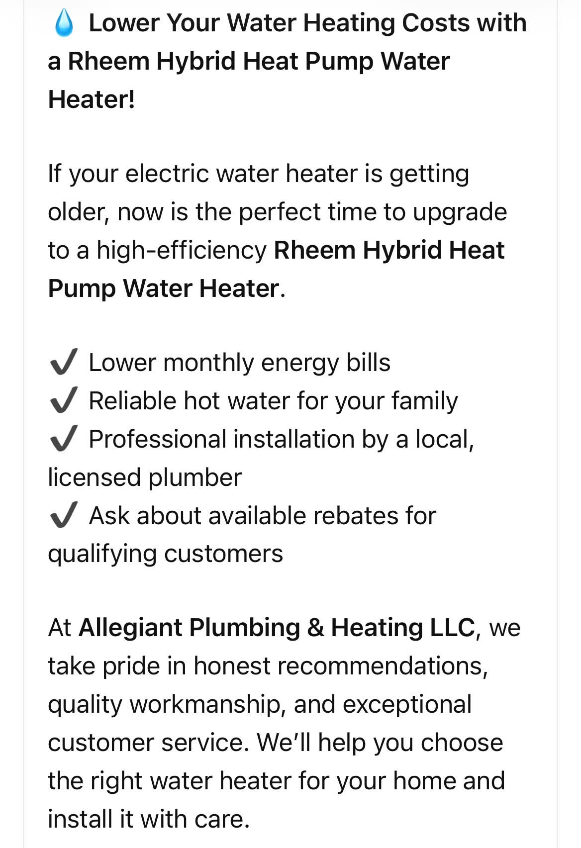 Water Heaters and Water Systems
